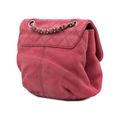 Mini Quilted Nubuck Trianon Messenger Flap